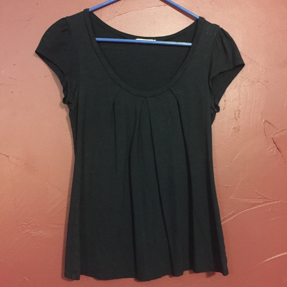 Short Sleeve Black Top